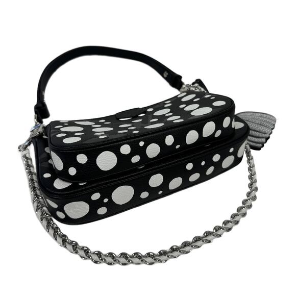 Louis Vuitton Black & White Infinity Dots Leather Multi Pochette Accessoires - Picture 8 of 16